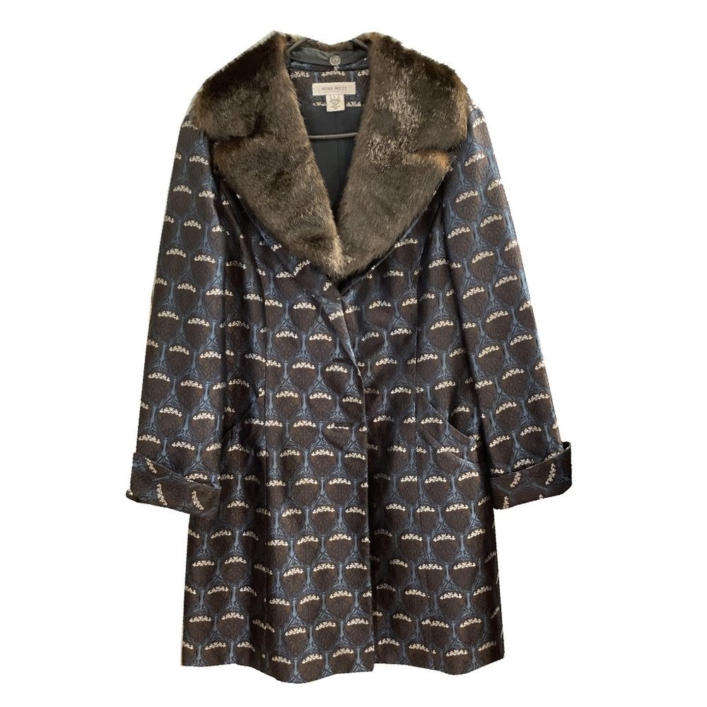 9 West, Safire Blue and Brown Jacket